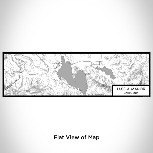 Flat View of Map Custom Lake Almanor California Map Enamel Mug in Classic