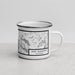 Right View Custom Lake Almanor California Map Enamel Mug in Classic