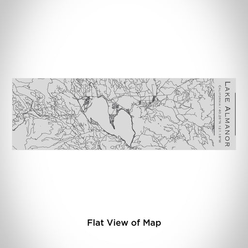 Rendered View of Lake Almanor California Map Engraving on 10oz Stainless Steel Insulated Cup with Sipping Lid