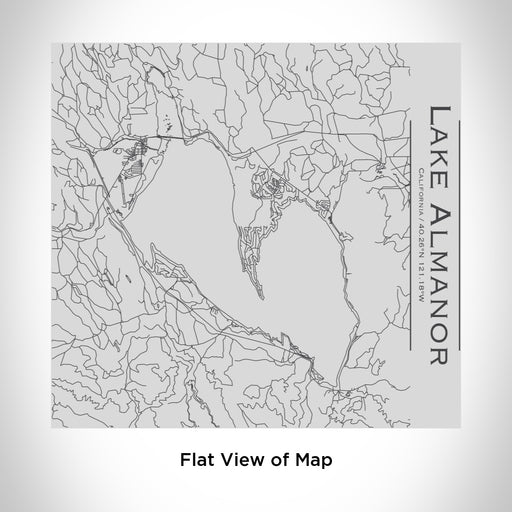 Rendered View of Lake Almanor California Map Engraving on 17oz Stainless Steel Insulated Tumbler