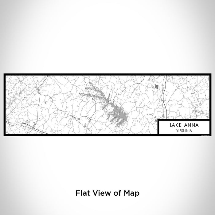Flat View of Map Custom Lake Anna Virginia Map Enamel Mug in Classic