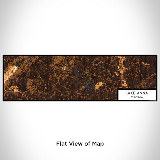Flat View of Map Custom Lake Anna Virginia Map Enamel Mug in Ember
