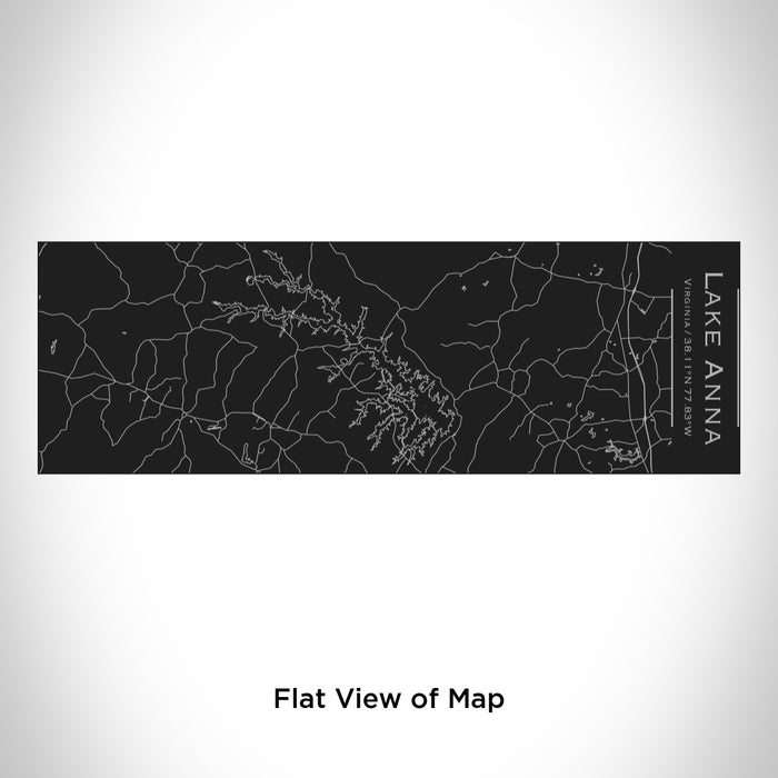 Rendered View of Lake Anna Virginia Map Engraving on 10oz Stainless Steel Insulated Cup with Sliding Lid in Black