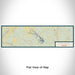 Flat View of Map Custom Lake Anna Virginia Map Enamel Mug in Woodblock