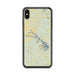 Custom Lake Anna Virginia Map Phone Case in Woodblock