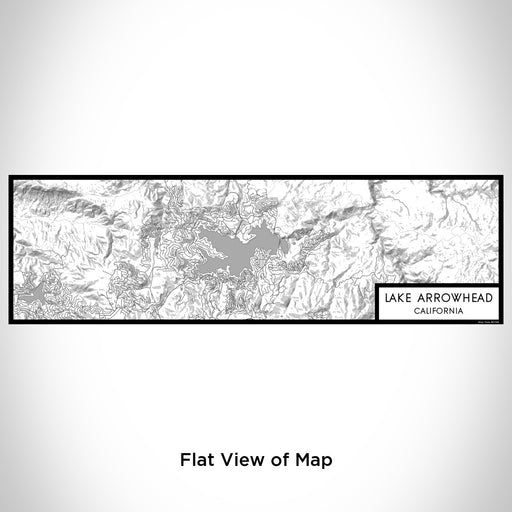 Flat View of Map Custom Lake Arrowhead California Map Enamel Mug in Classic