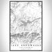 Lake Arrowhead California Map Print Portrait Orientation in Classic Style With Shaded Background