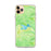 Custom iPhone 11 Pro Max Lake Arrowhead California Map Phone Case in Watercolor