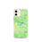 Custom iPhone 12 mini Lake Arrowhead California Map Phone Case in Watercolor