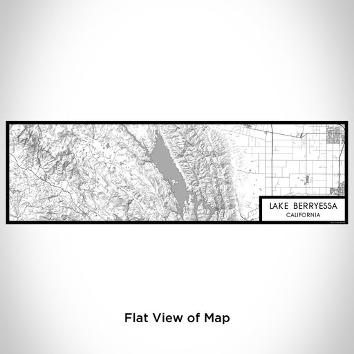 Flat View of Map Custom Lake Berryessa California Map Enamel Mug in Classic