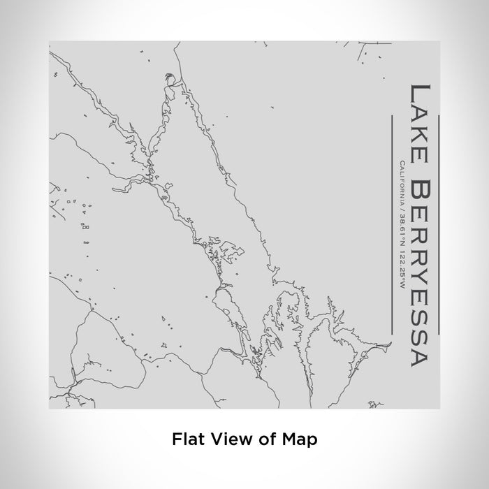 Lake Berryessa - California Engraved Map Tumbler