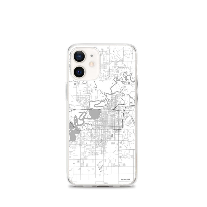 Custom Lake Charles Louisiana Map iPhone 12 mini Phone Case in Classic