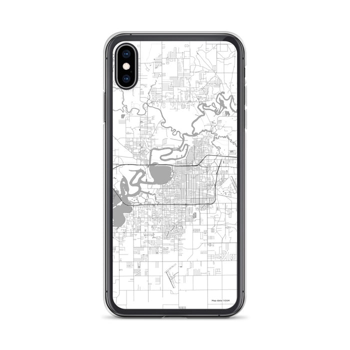Custom Lake Charles Louisiana Map Phone Case in Classic