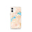Custom Lake Charles Louisiana Map iPhone 12 mini Phone Case in Watercolor