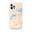 Custom Lake Charles Louisiana Map iPhone 12 Pro Max Phone Case in Watercolor
