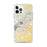 Custom Lake Charles Louisiana Map iPhone 12 Pro Max Phone Case in Woodblock