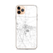 Custom iPhone 11 Pro Max Lake City Florida Map Phone Case in Classic