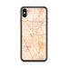 Custom iPhone XS Max Lake City Florida Map Phone Case in Watercolor