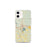 Custom iPhone 12 mini Lake City Florida Map Phone Case in Woodblock
