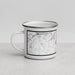 Left View Custom Lake Coeur d'Alene Idaho Map Enamel Mug in Classic