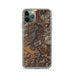 Custom iPhone 11 Pro Lake Coeur d'Alene Idaho Map Phone Case in Ember