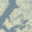 Lake Coeur d'Alene Idaho Map Print in Woodblock Style Zoomed In Close Up Showing Details