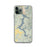 Custom iPhone 11 Pro Lake Coeur d'Alene Idaho Map Phone Case in Woodblock