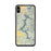 Custom iPhone XS Max Lake Coeur d'Alene Idaho Map Phone Case in Woodblock