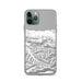 Custom Lake Crescent Washington Map Phone Case in Classic