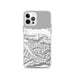 Custom Lake Crescent Washington Map iPhone 12 Pro Phone Case in Classic