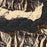 Lake Crescent Washington Map Print in Ember Style Zoomed In Close Up Showing Details
