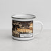 Right View Custom Lake Crescent Washington Map Enamel Mug in Ember