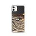 Custom Lake Crescent Washington Map Phone Case in Ember