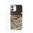 Custom Lake Crescent Washington Map iPhone 12 Phone Case in Ember