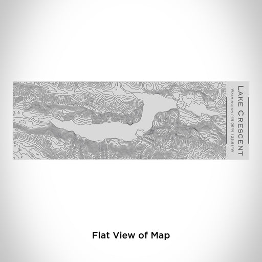 Rendered View of Lake Crescent Washington Map Engraving on 10oz Stainless Steel Insulated Cup with Sipping Lid
