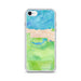 Custom Lake Crescent Washington Map Phone Case in Watercolor