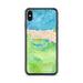 Custom Lake Crescent Washington Map Phone Case in Watercolor
