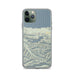 Custom Lake Crescent Washington Map Phone Case in Woodblock