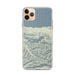 Custom Lake Crescent Washington Map Phone Case in Woodblock