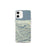 Custom Lake Crescent Washington Map iPhone 12 mini Phone Case in Woodblock