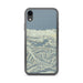 Custom Lake Crescent Washington Map Phone Case in Woodblock