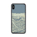 Custom Lake Crescent Washington Map Phone Case in Woodblock
