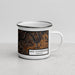 Right View Custom Lake Cumberland Kentucky Map Enamel Mug in Ember