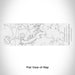 Rendered View of Lake Cumberland Kentucky Map Engraving on 10oz Stainless Steel Insulated Cup with Sliding Lid in White
