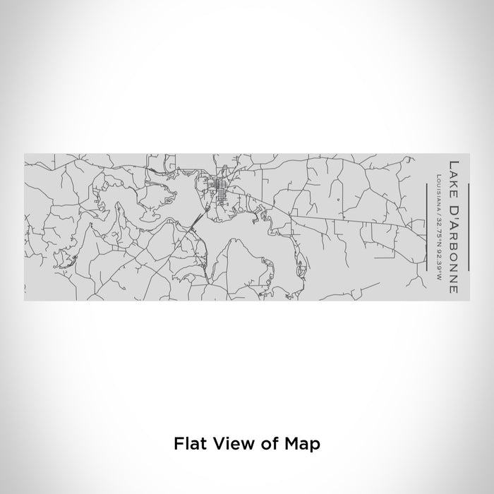 Rendered View of Lake D'Arbonne Louisiana Map Engraving on 10oz Stainless Steel Insulated Cup with Sipping Lid