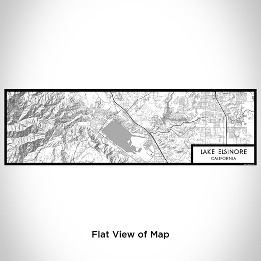 Flat View of Map Custom Lake Elsinore California Map Enamel Mug in Classic