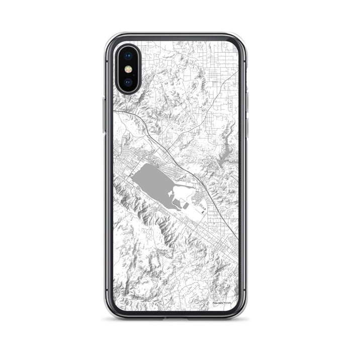 Custom Lake Elsinore California Map Phone Case in Classic
