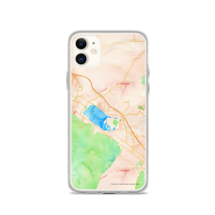 Custom Lake Elsinore California Map Phone Case in Watercolor