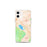 Custom Lake Elsinore California Map iPhone 12 mini Phone Case in Watercolor