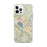 Custom Lake Elsinore California Map iPhone 12 Pro Max Phone Case in Woodblock